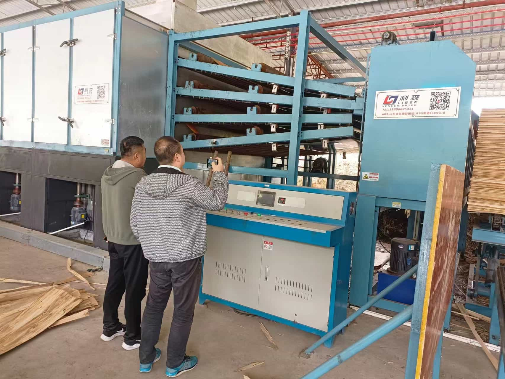 4-deck roller veneer dryer